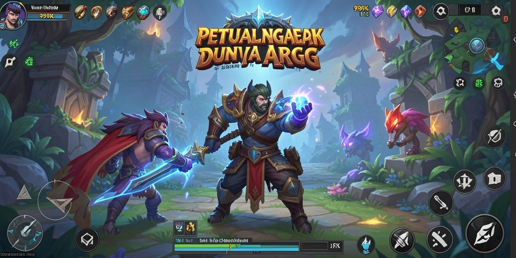 Tampilan gameplay 99RK dengan aksi seru dan karakter yang dinamis.